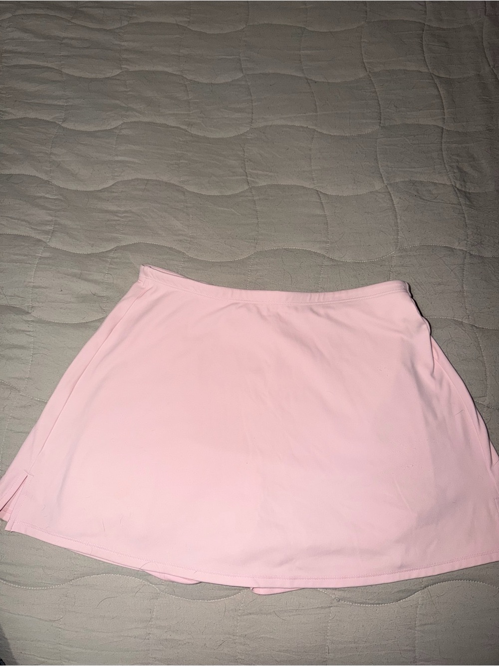 Women’s Light Pink A-Line Skort with Built-In Shorts